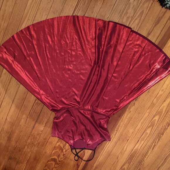 Blackmilk XL Red Shiny Skater Reversible Dress - Picture 6 of 8